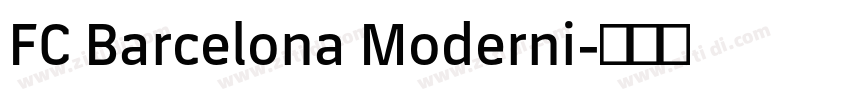 FC Barcelona Moderni字体转换
